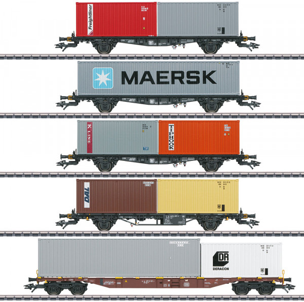 Märklin 47680 - DB Set 5-teilig Container-Tragwagen Ep. 4