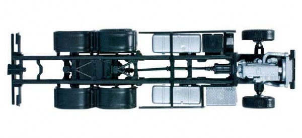 Herpa 083669 - MB Actros 2011 LKW-Fahrgestell 3-achs (7,45m) 2 Stück