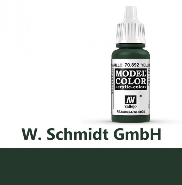 Vallejo 770892 - Model Color Farbe Gelbolivgrün, Matt, 17 ml