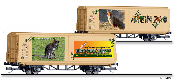 Tillig 14849 - Schiebewandwagen Hbis-tt „Mein Zoo“, Ep. VI