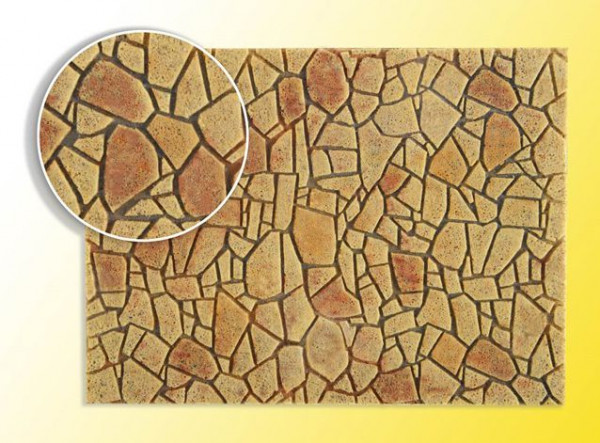 Vollmer 48727 - Polygonalplatte aus Steinkunst, mediterran