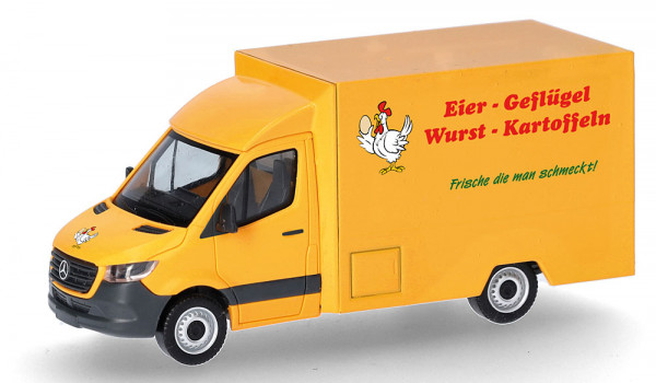 Herpa 098656 - Mercedes-Benz Sprinter 18 Foodtruck "Eier Geflügel Wurst Kartoffeln"