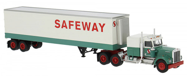 Brekina 86259 - Kenworth W900 Kofferzug "Safeways"