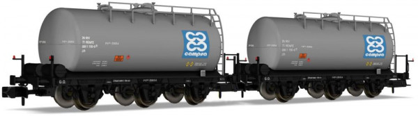 Arnold HN6612 - RENFE 2tlg. Set 3achs.Kesselwg. Campsa Ep.4