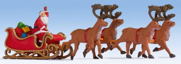 Noch 15924 - Weihnachtsmann mit Schlitten