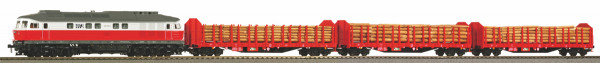 Piko 58216 - WFL ZugSet mit Diesellok BR 232 + 3x stammholtransportwagen Roos-t642 Ep.6, AC-digital