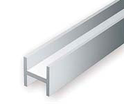 Evergreen 0284 - H-Profil 3,20 x 2,90mm, Flanschstärke: 0,27mm, 3 Stück
