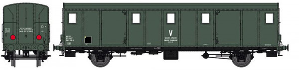 REE VB-117 - SNCF Gepäckwagen OCEM30 Ep.5, glattes Dach, "V"