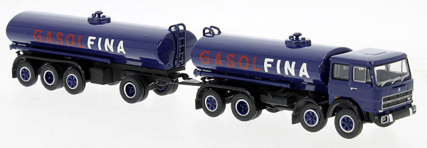 Brekina 58554 - Fiat 691 Millepiedi Tankzug 1970, Gasol Fina,