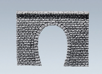Faller 170880 - Dekorplatte Tunnelportal Profi Naturstein Quader 17,1 x 13,4 x 1,0 cm 1-gleisig