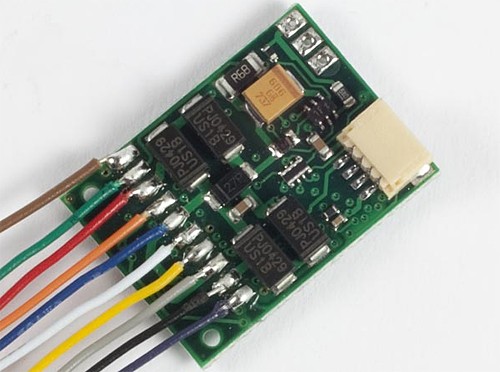 Lenz 10433-01 - Lokdecoder "Gold +", 1,0 / 1,8A, mit Kabel und Schnittstellenstecker NEM652
