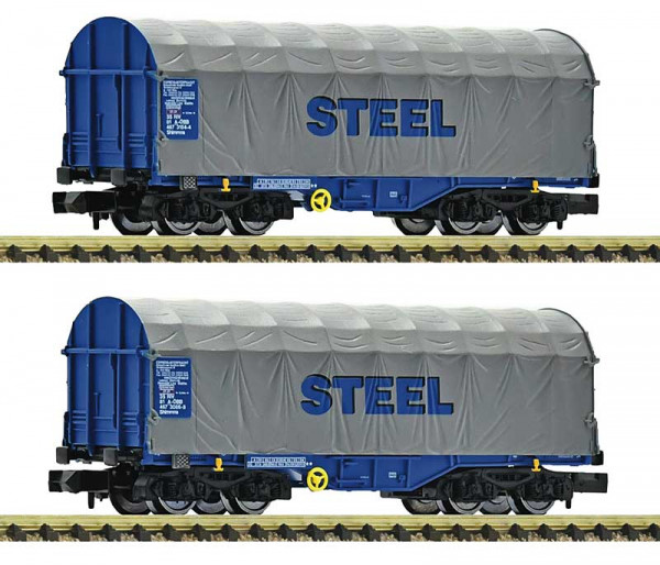 Fleischmann 6660173 - ÖBB 2er Set Schiebeplanenwagen ÖBB E6
