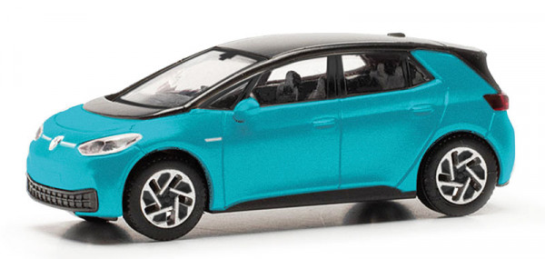 Herpa 431101-002 - VW ID. 3, Makena-Türkis Metallic (Dach schwarz)