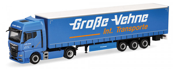 Herpa 319287 - MAN TGX GX Gardinenplanen-Sattelzug "Große-Vehne"