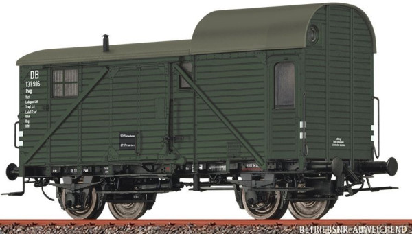 Brawa 49430 - DB Güterzuggepäckwagen Pwg grün Ep. 3