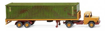 Wiking 055405 - Magirus Deutz Flachpritschensattelzug