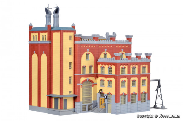 Kibri 39825 - Braugebäude Feldschlösschen 21x22x26 cm Zweifarbenspritzgussverfahren und Stecksystem
