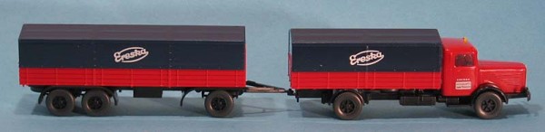 Wiking 085804- Büssing 806LKW mit 3achs. anhänger "Ereska"