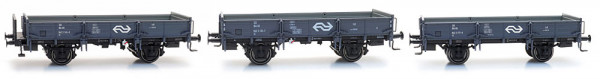 Artitec 20.317.04 - NS Set 3-teilig Niederbordwagen grau Ep.4, Depot Crailoo