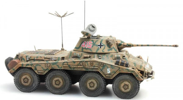 Artitec 6870195 - WM Sd.Kfz. 234/2 Puma Tarnung, Fertigmodell aus Resin, lackiert