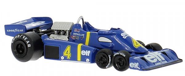 Brekina 22851 - Tyrrell P34, Formel 1, 1976, Elf, #4, P.Depailler, 1:87