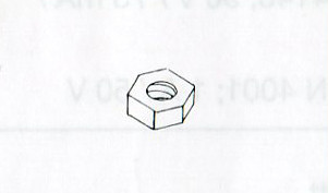 Weinert 2211 - Nylonmuttern DIN 934, M2 10St