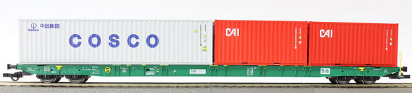 Igra 96010072 ZSSK Containertragwagen Sggnss 80 Ep.6, beladen mit "Cosco" + "CAI"
