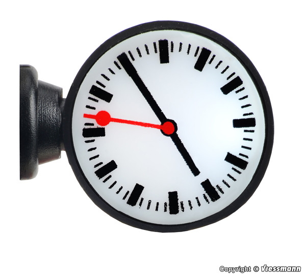 Viessmann 1383 - Beleuchtete Bahnhofsuhr, LED weiß