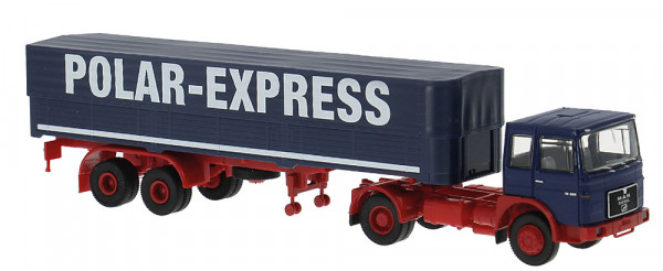 Brekina 78166 - MAN F7 Pritsche/Plane-Sattelzug "Polarexpress"