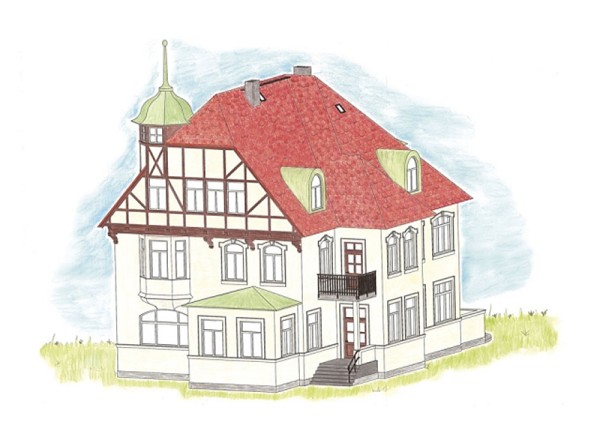 Auhagen 11443 - Fabrikantenvilla 310 x 190 x 230 mm