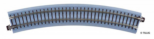 Tillig 83717 - Bettungsgleis braun - gebogenes Gleis R353/30°