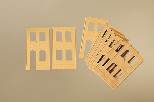 Auhagen 80606 - Wände 2323A und Wände 2323B gelb