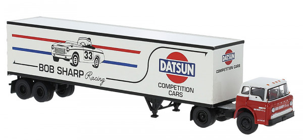 Brekina 86330 - Ford C-Series Koffer-SZ, 1970, Datsun, 1:87