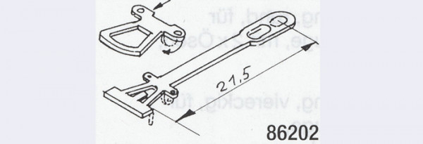 Weinert 86202 - Kupplung geätzt 21,5 mm 2St