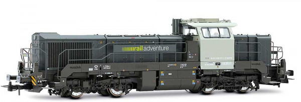 Rivarossi HR2921S - RailAdventure Diesellok Vossloh DE18 grau Ep. 6, mit DCC-Decoder + Sound
