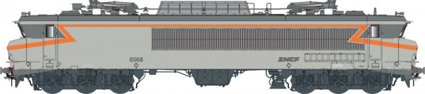 LSModels 10833S - SNCF Ellok Reihe CC6568 betongrau, orange Ep.4-5, Depot: Lyon-Mouche, 160km/h, AC-