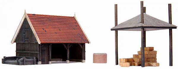 Artitec 10.188 - Scheune + Accessoires Bausatz