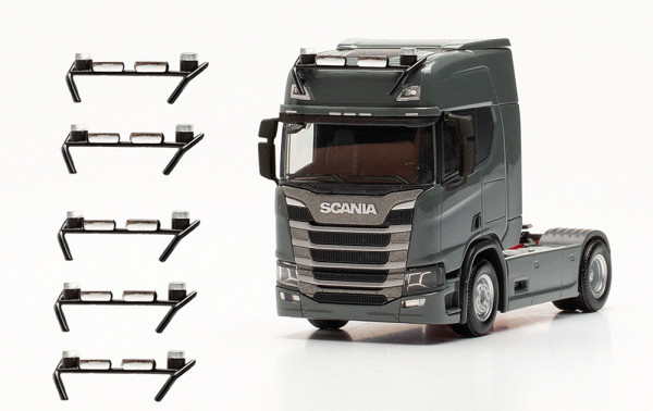 Herpa 054263 - Zub. Lampenbügel mit Signallichtern, schwarz (6 Stück)