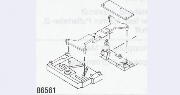 Weinert 86561 - Kurzkupplungssatz Lok/Tender