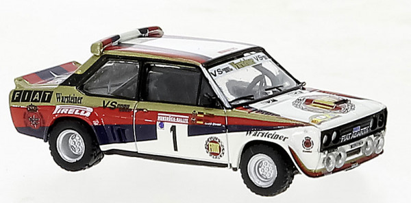 Brekina 22663 - Fiat 131 Abarth 1980, Fiat Warsteiner, Rally Hunsrück, W.Röhrl, 1,