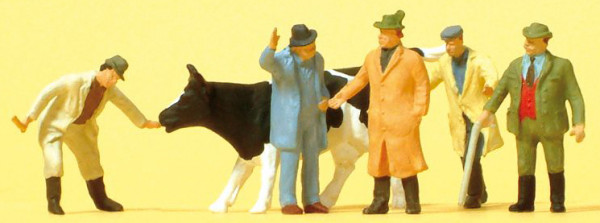 Preiser 14039 - Viehhandel 6 teilig