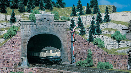 Vollmer 42503 - Tunnelportal 2gleisig mit Aufsatz Durchfahrtshöhe max. 95 mm
