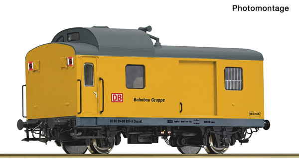 Roco 6610416 - DB-AG Begleitwagen Pwgs 88 DB Bahnbau DCC + Innenbel. und Schluss 56