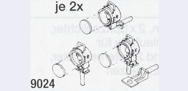 Weinert 9024 - Reichsbahnl.m.gr.Spitzenl. 6St