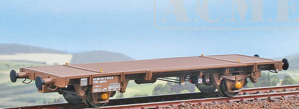 ACME 40518 - DSB Flachwagen Lgmns Ep. 5, mit Seitenmarkierungen, ohne Beladung