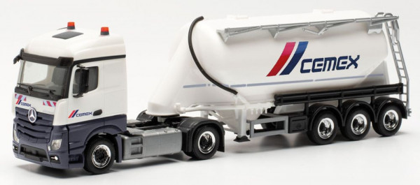 Herpa 315975 - Mercedes-Benz Actros Streamspace Eutersilo-Sattelzug "Cemex"