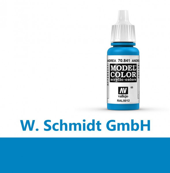 Vallejo 770841 - Model Color Farbe Andrea Blau, Matt, 17 ml