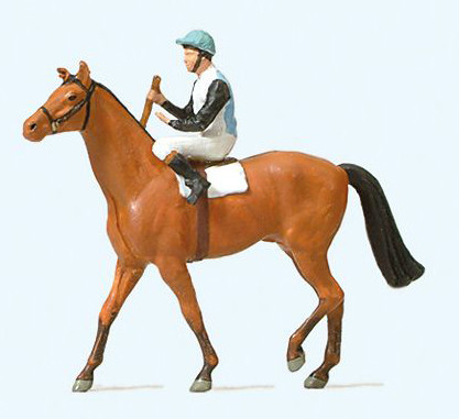 Preiser 29080 - Jockei auf Pferd