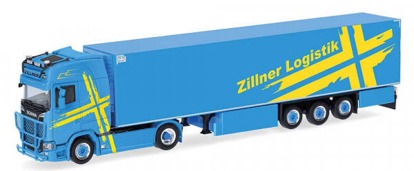 Herpa 318457 - Scania CS 20 HD Kühlkoffer-Sattelzug "Zillner"
