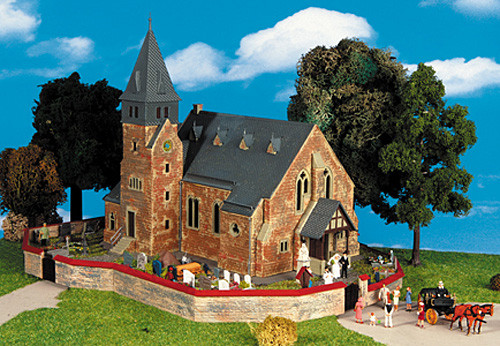Kibri 39766 - Kirche mit Mauer aus dem Westerwald